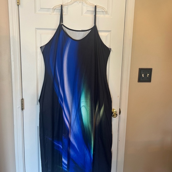 Women's Plus Size Tropical Beach Summer Trendy Vacation Holiday Maxi Dress 22W - Picture 6 of 6